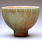 Salt glaze porcelain faceted bowl
