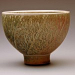 Salt glaze porcelain faceted bowl