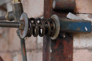 Salt glaze kiln bracing detail